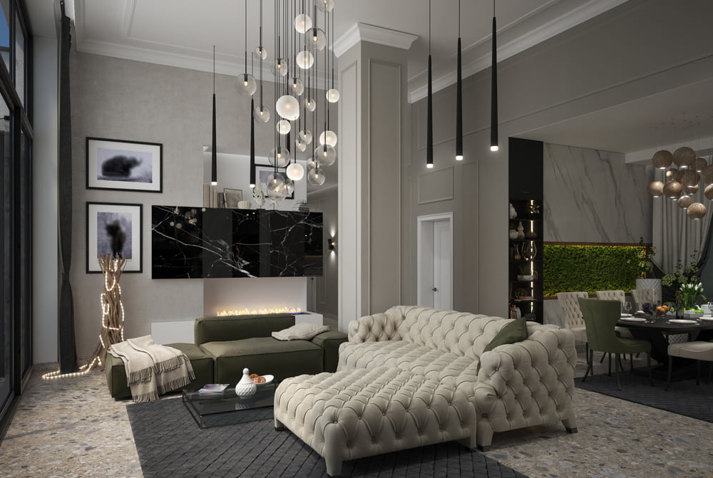 Contemporary style living room calgary flooring companies